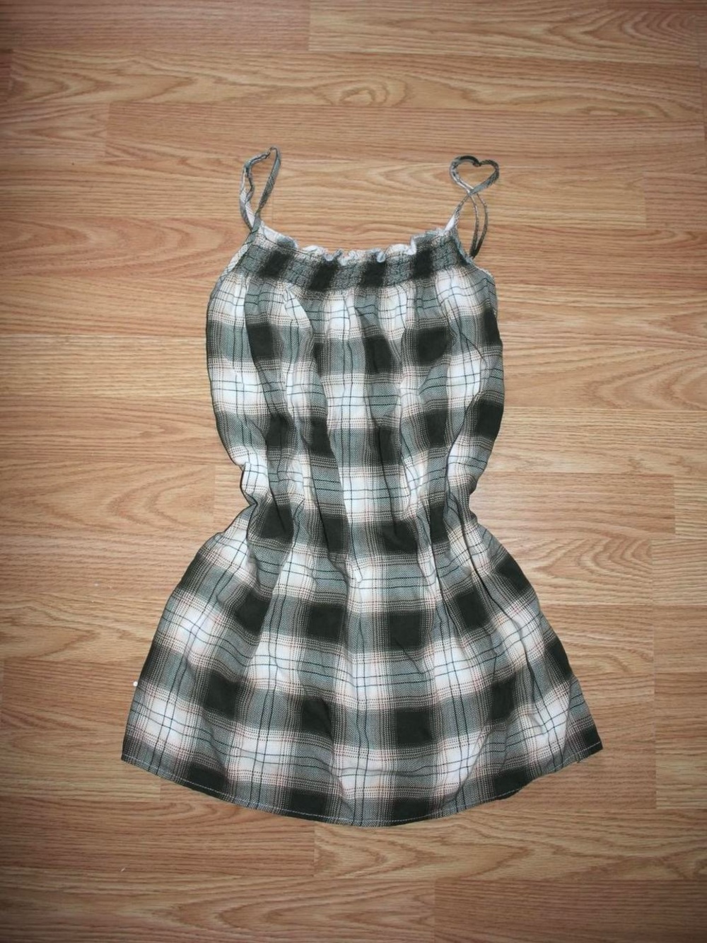 Dark Green Plaid Cami